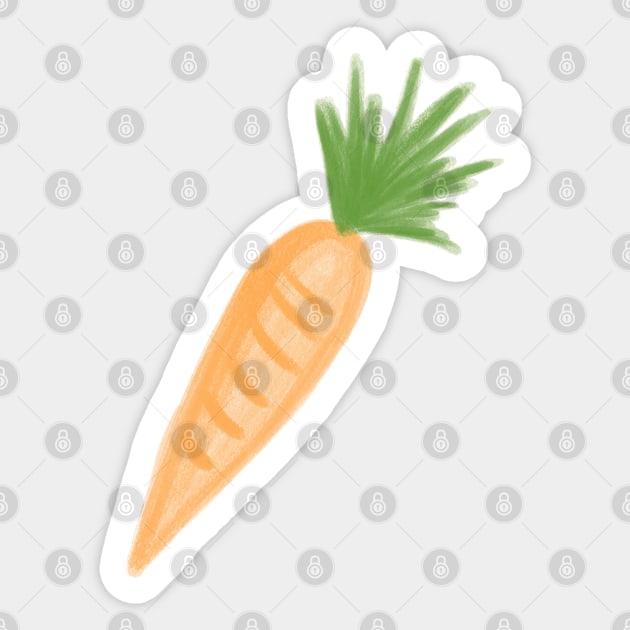 Whimsical Carrot Sticker by AmyMinori